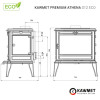 Чавунна піч KAWMET Premium ATHENA S12 ECO (12,3 kW)