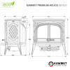 Чавунна піч KAWMET Premium HELIOS S8 ECO (13,9 kW)