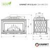 Камінна топка KAWMET W16 Black (9.4 kW) EСO