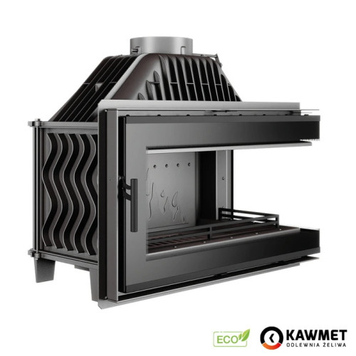 Камінна топка KAWMET W16 PB Black (13.5 kW) ECO