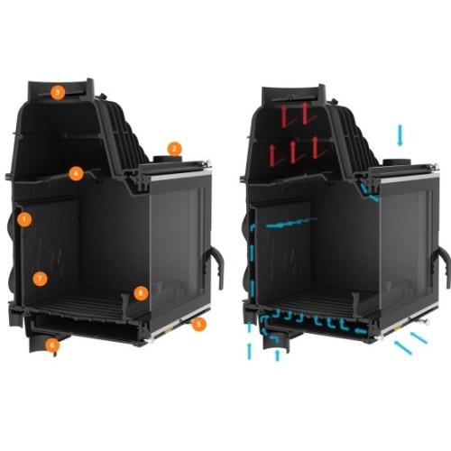 Камінна топка KAWMET W17 Panorama (16.1 kW) EСO