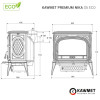 Чавунна піч KAWMET Premium NIKA S5 ECO
